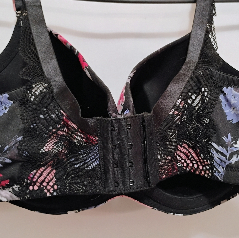 NWT Cacique 42DDD Back Floral Balconette Bra Underwire Lace - Picture 6 of 10